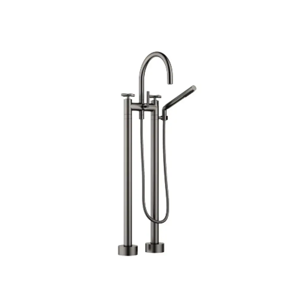 Dornbracht-TARA.-Wannen-Zweilochbatterie-Ausladung 220mm-Dark Platinum gebürstet, 25943892-99 Galeriebild 1